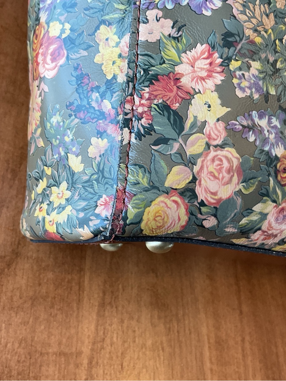 Patricia Nash Floral English Country Varsi Tote with Terresa Wallet Olive Green - Picture 8 of 16